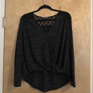 High-Low Black Shirt